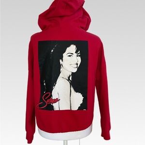 Stylish Red Graphic Hoodie